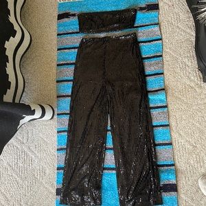 Black Sequin Suit